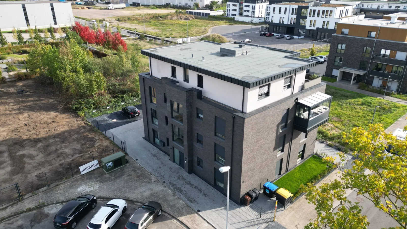 9 Wohnungen, schlüsselfertig – Luftaufnahme